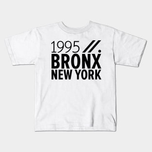 Bronx NY Birth Year Collection - Represent Your Roots 1995 in Style Kids T-Shirt